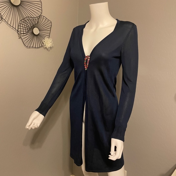 White House and Black Market Cardigan Dark Blue - Picture 6 of 11